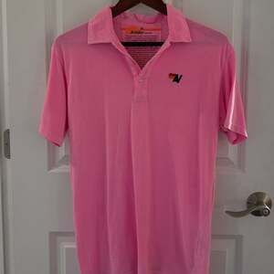 Aviator Nation Neon Pink Polo Shirt